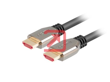 Кабел Lanberg HDMI M/M V2.1 1m 8K 60Hz, black