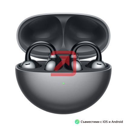 Слушалки Huawei FreeClip Dove-T00 Black, Bluetooth 5.3, 20Hz - 20 KHz, 55mAh