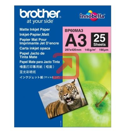 Хартия Brother BP-60 A3 Innobella Matt Photo Paper (A3/25 sheets)