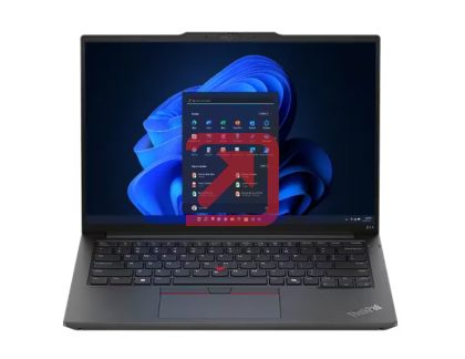 Лаптоп Lenovo ThinkPad E14 G6 Intel Core Ultra 5 125U (up to 4.3GHz, 12MB), 16GB DDR5 5600, 512GB SSD, 14" WUXGA (1920x1200) IPS AG, Intel Graphics, FHD&IR Cam, Backlit KB, Black, WLAN, BT, 3 cell, FPR, DOS, 3Y Onsite