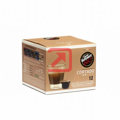 Кафе капсула Vergnano Coffee Cortado 12 бр., съвместими с Dolce Gusto