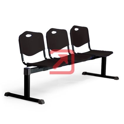 Пейка Iso Black Plastic Тройка, Пластмаса, Черна