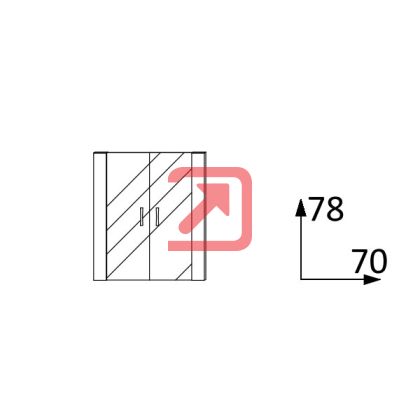 Врати DG1 Стъклени, ниски, 2 бр.