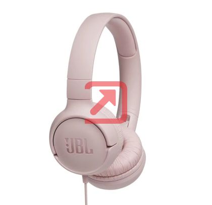 Слушалки JBL T500 PINK HEADPHONES