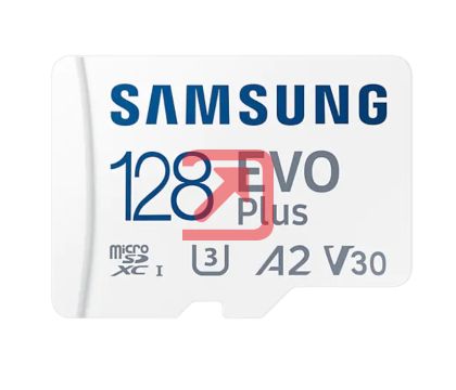 Памет Samsung 128GB micro SD Card EVO Plus with Adapter, Class10, Transfer Speed up to 160MB/s