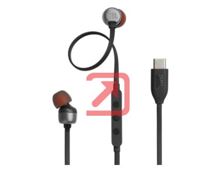 Слушалки JBL T310C BLK USB-C In-ear headphones