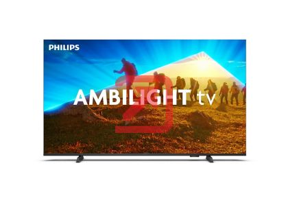 Телевизор Philips 43PUS8009/12, 43" 4K UHD LED, 3840x2160, DVB-T/T2/T2-HD/C/S/S2, 60Hz, Ambilight 3, Pixel Precise UHD, HDR+, Titan OS, Dolby Atmos, VRR, 3*HDMI, 2*USB, 802.11n, 20W RMS, Black