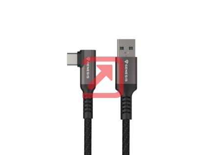 Кабел Genesis Cable USB-C(M)->USB-A(M) 3.1 GEN 1, 5GB/S PD15W VR, 3m, Black
