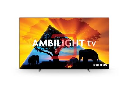 Телевизор Philips 55OLED769/12 , 55" UHD 4K OLED 120Hz Ultra-low lag, 3840x2160, DVB-T/T2/T2-HD/C/S/S2, Ambilight 3, HDR10+, Titan OS, Dolby Vision, Atmos, DTS Play-Fi, P5 Perfect/Al, BT 5.2, 4*HDMI, G-Sync, VRR, Free Sync, 2* USB, 802.11ac, Lan, 20W RMS