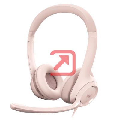 Слушалки Logitech H390 USB Computer Headset - ROSE - USB - N/A - EMEA-914