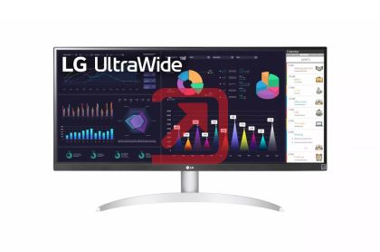 Монитор LG 29WQ600-W, 29" UltraWide Full HD, IPS Panel, 1ms MBR, 1000:1, 250 cd/m2, 21:9, 2560 x 1080, HDR 10, sRGB 99%, FreeSync, 100Hz, USB Type-C, Speacers, HDMI, DP, Tilt, Headphone Out, Black