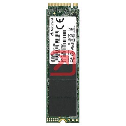 Твърд диск Transcend 256GB, M.2 2280, PCIe Gen3x4, M-Key, 3D TLC, DRAM-less