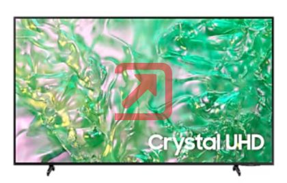 Телевизор Samsung 43" 43DU8072 AI 4K UHD LED TV, SMART, 3xHDMI, 2xUSB, Wi-Fi 5, Bluetooth 5.2, Frameless, Black