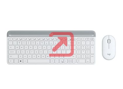 Комплект Logitech Slim Wireless Keyboard and Mouse Combo MK470 - OFFWHITE