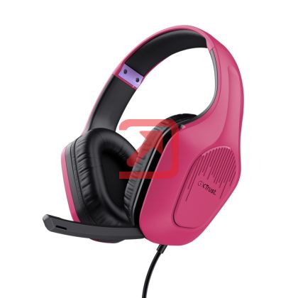 Слушалки TRUST GXT415 Zirox Headset Pink