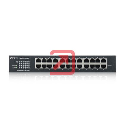 Комутатор ZyXEL GS1915-24E, 24-port GbE Smart hybrid mode Switch, standalone or NebulaFlex Cloud, rackmount, fanless