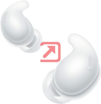 Слушалки Sony LinkBuds Fit WFLS910NW, white