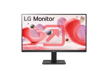 Монитор LG 24MR400-B, 23,8" IPS, 5ms (GtG at Faster), 100Hz, 1300:1, Dynamic Action Sync, 250 cd/m2, Full HD 1920x1080, AMD FreeSync, Eye-care, Reader Mode, D-Sub, HDMI, Tilt, Black