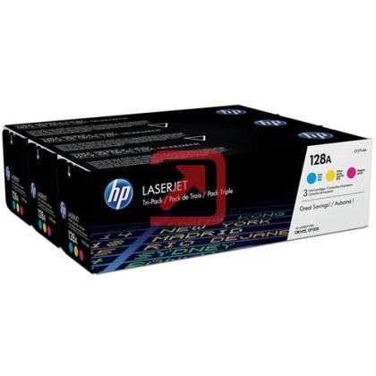 Консуматив HP 128A CYM Tri-Pack LaserJet Toner Cartridge