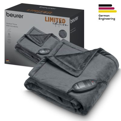 Термоподложка Beurer HD 74 Cosy Dark Gray Heated Overblanket, LE 2024