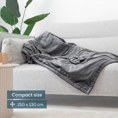 Термоподложка Beurer HD 74 Cosy Dark Gray Heated Overblanket, LE 2024
