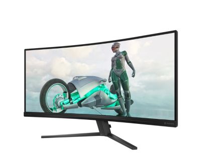 Монитор Philips Evnia 34M2C3500L, 34" Curved 1500R VA WLED, 3440x1440@180Hz, 1ms GtG, 0.5ms MPRT, 300cd m/2, 3000:1, Mega Infinity DCR, Adaptive Sync, FlickerFree, Low Blue Light, Tilt, 2xHDMI, DP