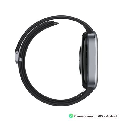 Часовник Huawei Watch D2 LCA-B10, Black , 1.82" Amoled, Airbag/Strap Size 26mm, Ambulatory 24H Blood Pressure, HR monitoring PPG 6.0, Rotating crown, IP68, Speaker&Micophone, Dual-band, Battery 524mAh
