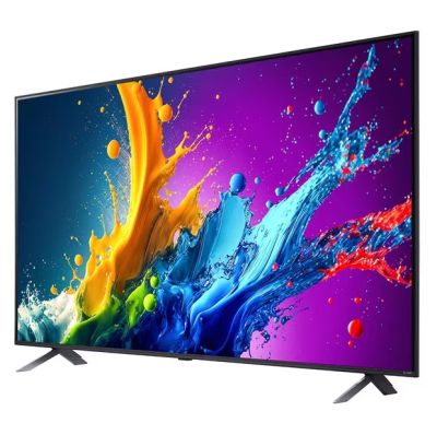Телевизор LG 43QNED80T3A, 43" 4K QNED HDR Smart TV, 3840x2160, DVB-T2/C/S2, Alpha 5 AI 4K Gen7, HDR 10 PRO, webOS 24 ThinQ, 4K Upscaling, WiFi 5, Voice Controll, Bluetooth 5.1, AirPlay 2, LAN, CI, HDMI, SPDIF, 2 pole Stand , Titan