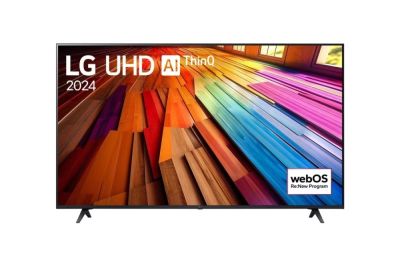 Телевизор LG 50UT80003LA, 50" 4K UltraHD TV 4K (3840 x 2160), DVB-T2/C/S2, webOS 24 Smart TV, ThinQ AI, Alpha 5 AI 4K Gen7, WiFi, HDR10 pro, HLG, ALLM/HGiG, AI Upscaling, AI Sound(Virtual 9.1.2 Up-mix), AirPlay, Quick Card, HDMI eARC, CI, LAN, USB, Blueto