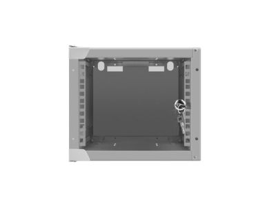Комуникационен шкаф Lanberg rack cabinet 10" wall-mount 4U / 280x310 for self-assembly (flat pack), grey