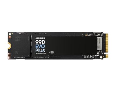 Твърд диск Samsung SSD 990 EVO Plus 4TB PCIe 4.0 NVMe 2.0 M.2 V-NAND 3-bit MLC, 256-bit Encryption, Read 7150 MB/s Write 6300 MB/s
