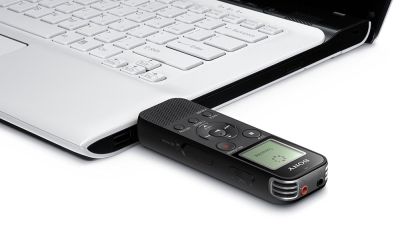 Диктофон Sony ICD-PX470, 4GB, stereo, Memory card slot micro SD, Direct USB, black