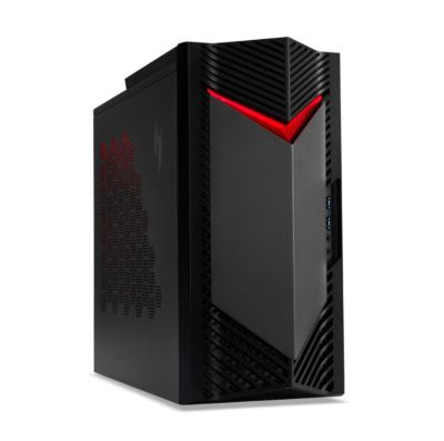 Настолен компютър Acer Nitro N50-130, AMD Ryzen 5 7600 (up to 5.10GHz, 38MB), 32GB DDR5 4800MHz (2*16GB), 1024GB SSD PCI-e + 1*M.2 free, NVIDIA GeForce RTX 4060 8GB GDDR6, No DVD, 5*USB 3.2,Type-C, 2*USB 2.0, Mic.&Audio jacks, RG-45, GLAN, Wi-Fi AX/6E&BT 