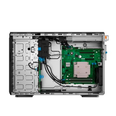 Сървър Dell PowerEdge T360, Chassis 8 x 3.5 HotPlug, Intel Xeon E-2414, 16GB DDR5 UDIMM, 1x480GB SSD SATA RI, Bezel, Broadcom 5720 Dual Port 1Gb On-Board LOM, PERC H355 Adapter,  Full Height, iDRAC9 Basic 16G, Dual 700W Titanium, 3Y Basic Onsite