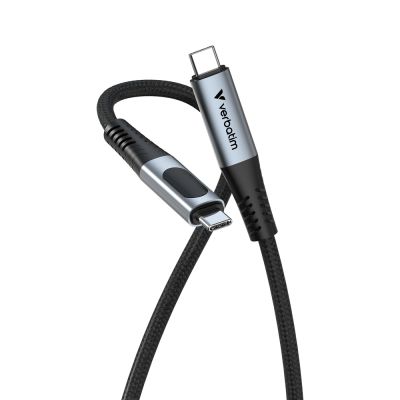 Кабел Verbatim Sync & Charge USB-C to USB-C 100W Display 120 cm