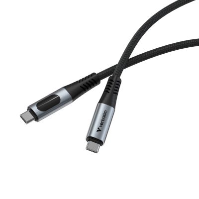 Кабел Verbatim Sync & Charge USB-C to USB-C 100W Display 120 cm