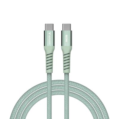 Кабел Verbatim Sync & Charge USB-C to USB-C 60W Magnetic 120 cm - Green