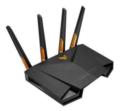 Рутер Asus Gaming Wireless Router,TUF Gaming AX3000 V2, AX3000, Dual-Band, Quad-Core 1.7GHz CPU, 256MB/512MB Flash/RAM, 2.5Gport, AiProtection Pro, Adaptive QoS, VPN Fusion, IPTV, OFDMA, Beamforming, Link Aggregation, Port forwarding, AiMesh, Black
