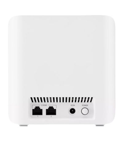 Меш система Asus Mesh WiFi system, ZenWiFi BD4 1PK, BE3600, Dual-Band, up to 240m2, Quad-Core 1.5GHz CPU, 128MB/512MB Flash/RAM, 2.5G dual-port, Smart Home Master SSIDs, AiProtection Pro, Adaptive QoS, VPN server/client, IPTV, OFDMA, UTF-8 SSID, AiMesh,Wh
