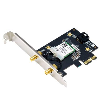 Адаптер Asus PCI-E Adapter, PCE-AX1800, AX1800, Dual-Band, Bluetooth 5.2, WPA3, OFDMA, MU-MIMO