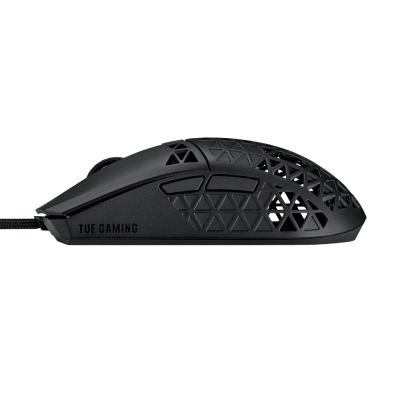 Мишка Asus TUF Gaming M4 Air Wired Gaming Mouse, 16,000 DPI Sensor, 6 Programmable Buttons, Ultralight Air Shell, IPX6 water resistance, ASUS Antibacterial Guard, TUF Gaming Paracord, pure PTFE feet, Black