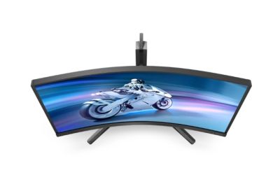 Монитор Philips Evnia 27M2C5500W, 27" Curved 1000R, Fast VA, WLED, 2560x1440@240Hz, 1ms GtG, 0.5ms MPRT, 400cd m/2, 3000:1, Mega Infinity DCR, Adaptive Sync, FlickerFree, LowBlue Mode, Tilt, Height Adjust, Swivel, 2xHDMI, 2xDP, USB hub