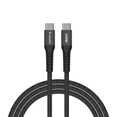 Кабел Verbatim Sync & Charge USB-C to USB-C 100W Magnetic 120 cm - Black