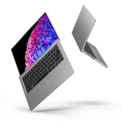 Лаптоп Acer Swift Go 14,SFG14-73-59KB, Intel Core Ultra 5,(up to 4.30GHz, 12MB), 14" 2.2K IPS (2240x1400) sRGB100% SlimBezel, 1*16GB LPDDR5X 6400MHz, 512GB PCIe NVMe SSD, Intel UMA, QHD Cam, WiFi 7, BT 6E, Backlit Kbd, No OS, Silver