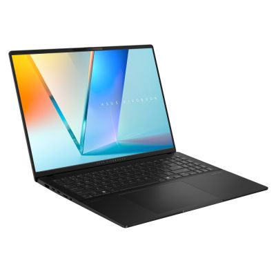 Лаптоп Asus Vivobook S M5606KA-RI078W,AMD KRACKAN-6C/BGA,16 "OLED WQXGA+(WQ+) 2880X1800 16:10 Bend+400nits(HDR) Glare120 Hz,16GB LPDDR5X (on BD),1TB SSD,Backlit Chiclet Keyboard 1-Zone RGB with Num-key, Windows 11, Neutral Black, AI PC +Backpack