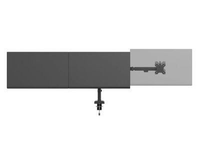 Стойка Neomounts Nero Triple Flat Screen Desk Mount (phone holder+Quick-fix clamp/grommet)