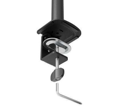 Стойка Neomounts Nero Double Flat Screen Desk Mount (phone holder+Quick-fix clamp/grommet)