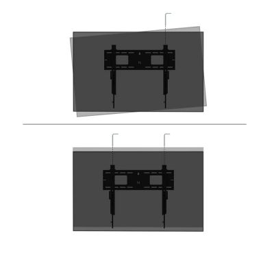 Стойка Neomounts Level-750 Wall Mount (XL, 125 kg, kickstand, lockable, connectable, VESA 600x400)