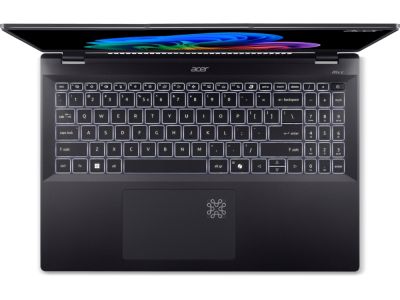 Лаптоп Acer Swift 16 AI, SF16-51-99ND, Intel Core Ultra 9 288V, 16" 2.8K OLED (2880x1800) DCI-P3 100%, 32GB LPDDR5X 6400MHz on board, 1024GB PCIe NVMe SSD, Intel UMA, QHD Cam, WiFi 7, BT 6E, Backlit Kbd, Win 11 Home, Ice Black