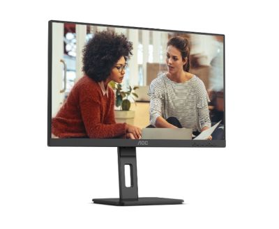 Монитор AOC 27E3QAF, 27" IPS WLED, 1920x1080@75Hz, 4ms GtG, 300cd m/2, 1000:1, 20M:1 DCR, Adaptive Sync, FlickerFree, Low Blue Light, 2Wx2, Tilt, Height Adjust, Pivot, Swivel, D-SUB, HDMI, DP